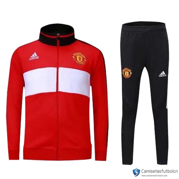 Chandal Manchester United Niño 2017-18 Rojo Blanco